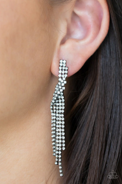 Cosmic Candescence - Black Paparazzi Earring