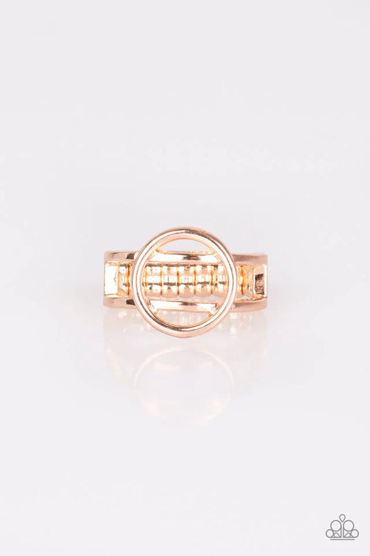 City Center Chic - Rose Gold Paparazzi Ring