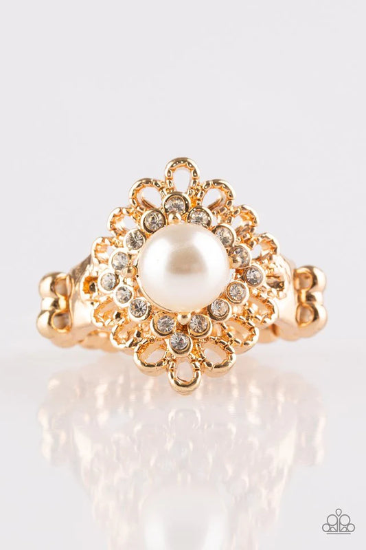 Perfect Perfectionist - Gold Paparazzi Ring