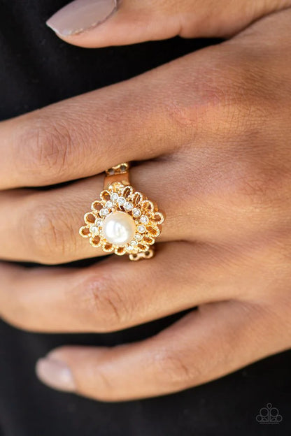 Perfect Perfectionist - Gold Paparazzi Ring