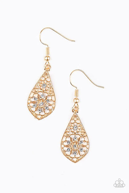 Spring Sparkle - Rose Gold Paparazzi Earring