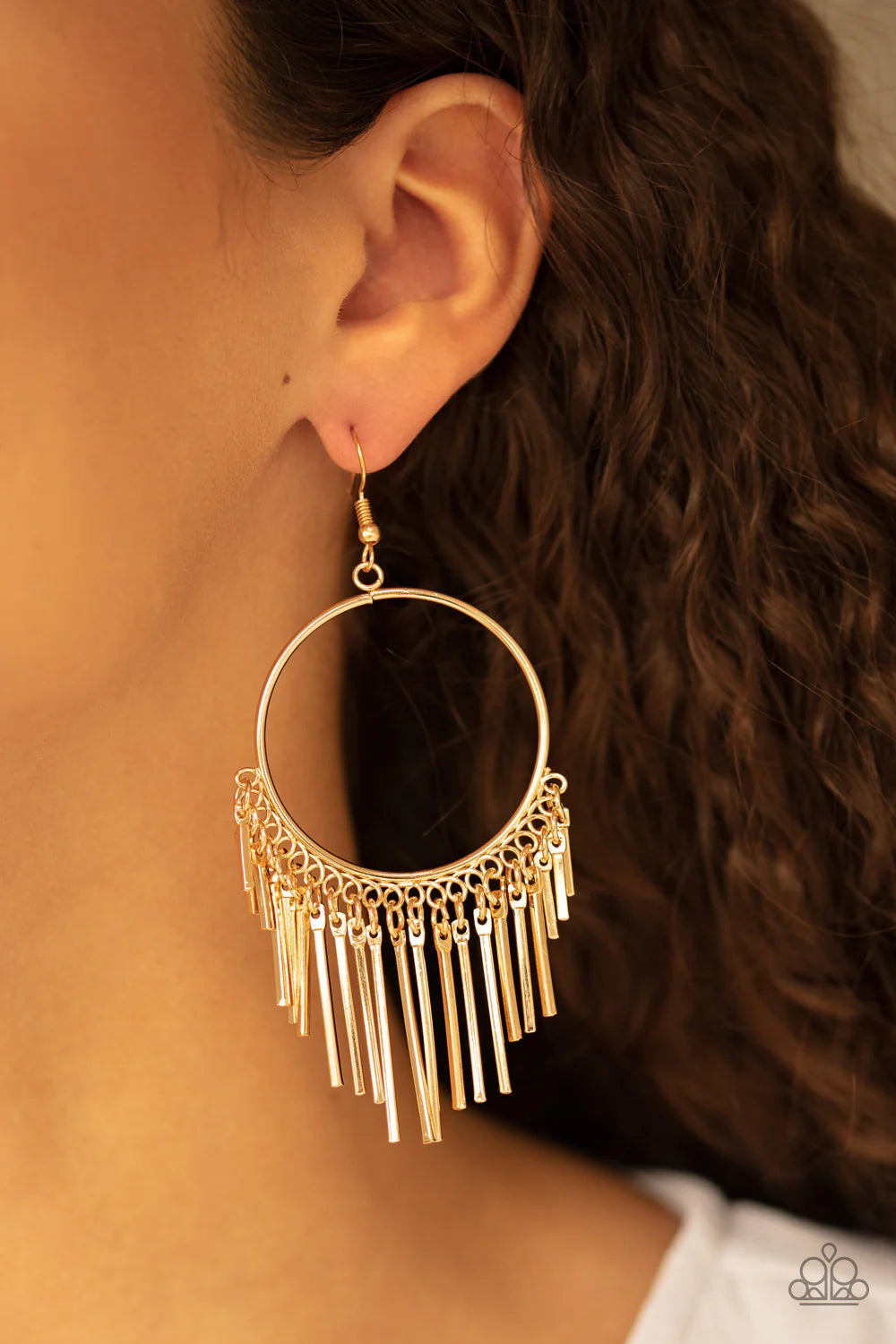 SOL Food - Gold Paparazzi Earring