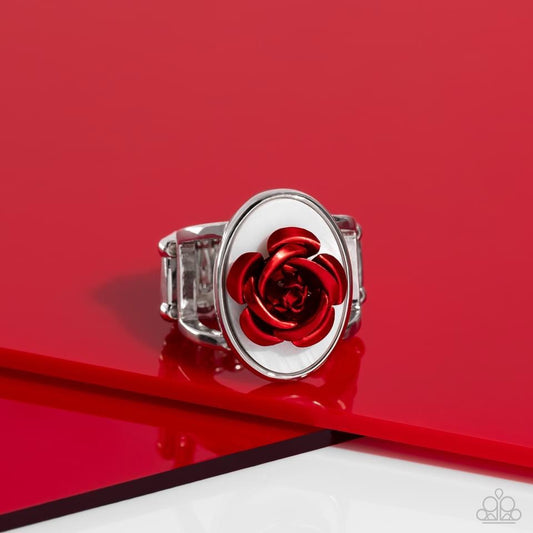 ROSE to My Heart - Red Paparazzi Ring