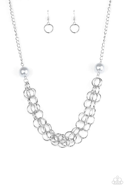 Daring Diva - Silver Paparazzi Necklace