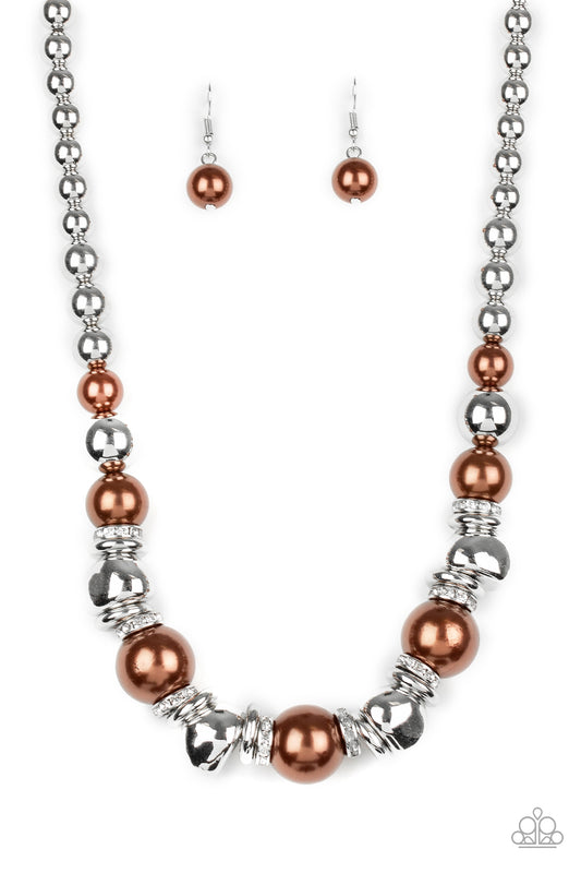 Hollywood HAUTE Spot - Brown Paparazzi Necklace