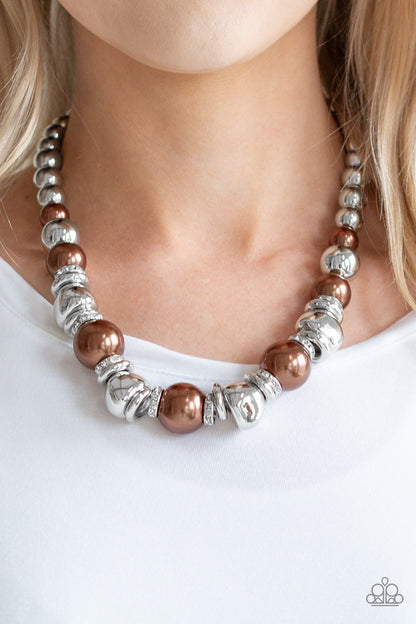 Hollywood HAUTE Spot - Brown Paparazzi Necklace