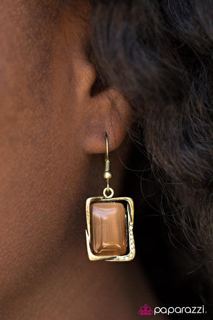 I DEW What I Want - Brass Paparazzi Earring