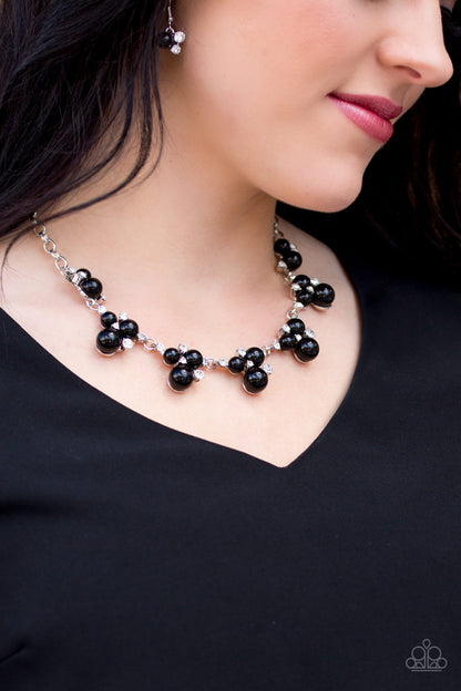 Toast To Perfection - Black Necklace