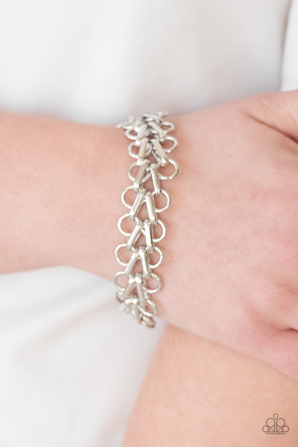 Atlanta Attitude - Silver Paparazzi Bracelet