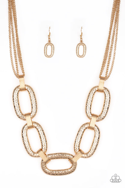 Take Charge - Gold Paparazzi Necklace