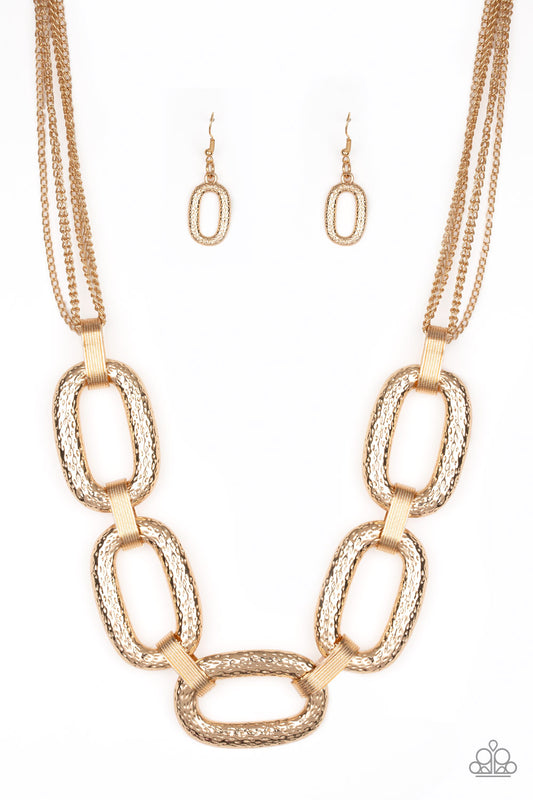 Take Charge - Gold Paparazzi Necklace