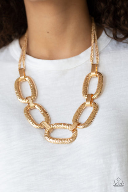 Take Charge - Gold Paparazzi Necklace
