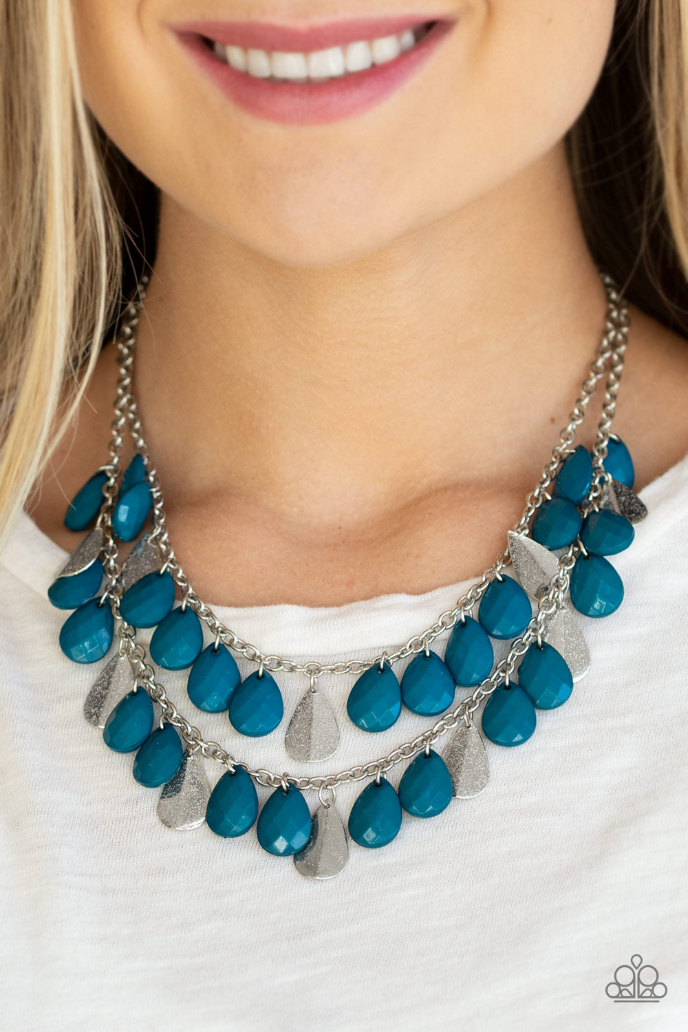 Life Of The Fiesta - Blue Necklace
