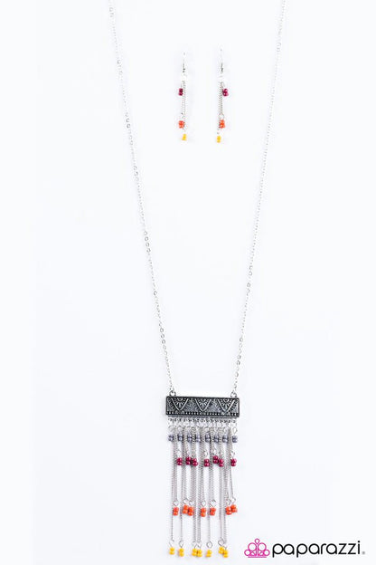 Color Outside The Lines - Multi Paparazzi Necklace
