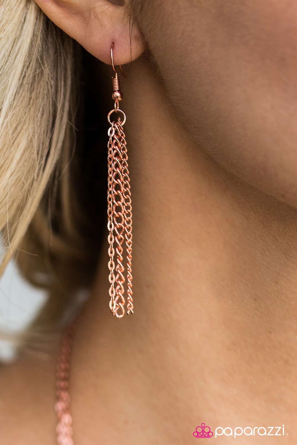 A For Asymmetrical - Copper Necklace