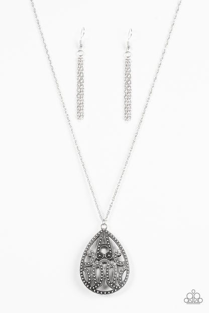 TEARDROP-Dead Gorgeous - Silver Necklace