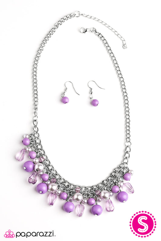 Vintage Vindication - Purple Necklace