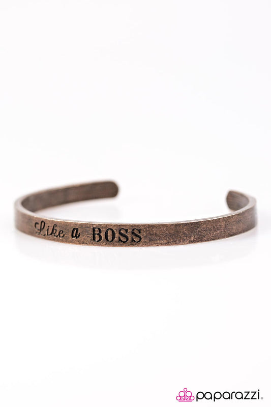 Boss Behavior - Copper Paparazzi Bracelet