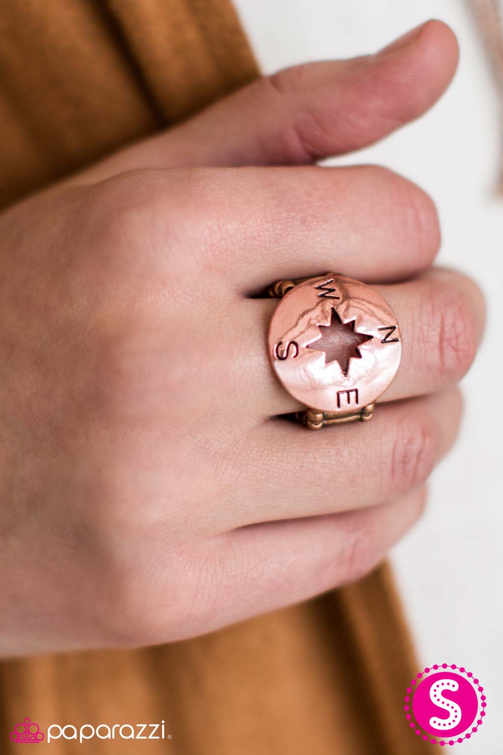 The Right Direction - Copper Paparazzi Ring