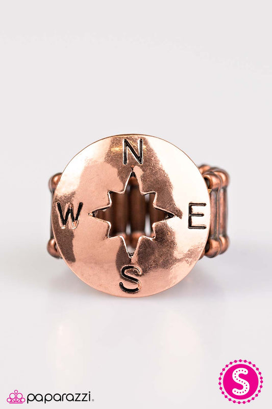 The Right Direction - Copper Paparazzi Ring