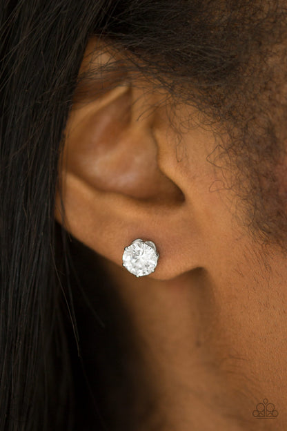 Just In TIMELESS - White Paparazzi Earring