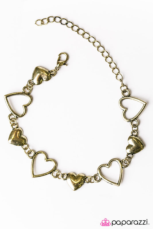 HEART To Handle - Brass Bracelet