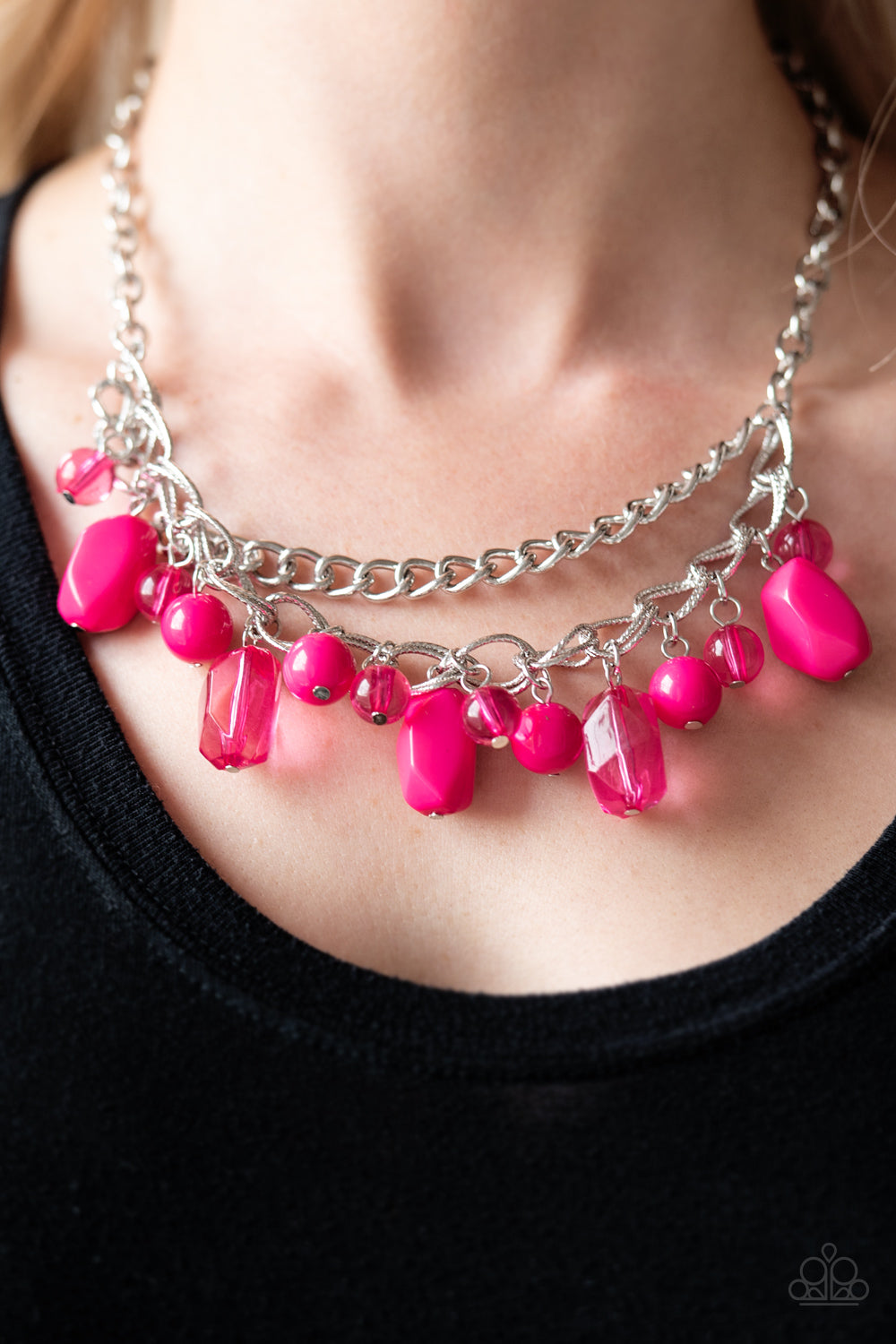 Brazilian Bay - Pink Necklace