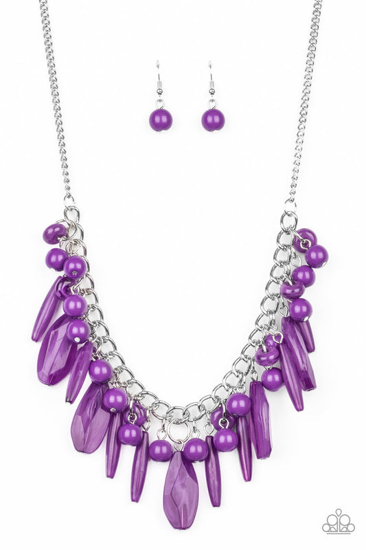 Miami Martinis - Purple Necklace