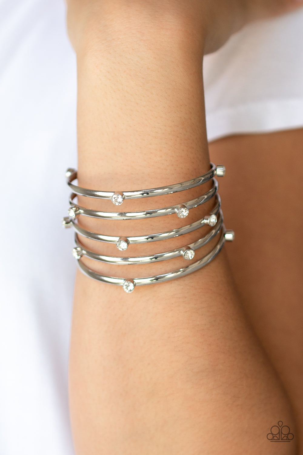Sugarlicious Sparkle - White Paparazzi Bracelet