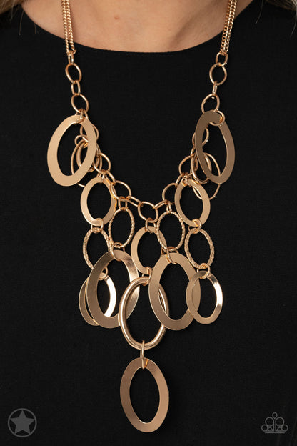 A Golden Spell - Gold Paparazzi Necklace