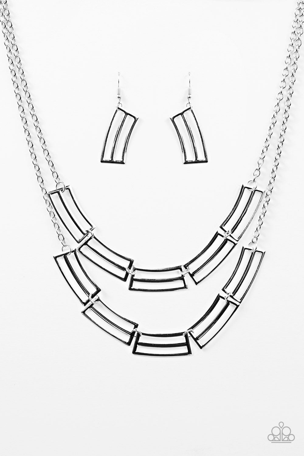 Right On Track - Silver Necklace
