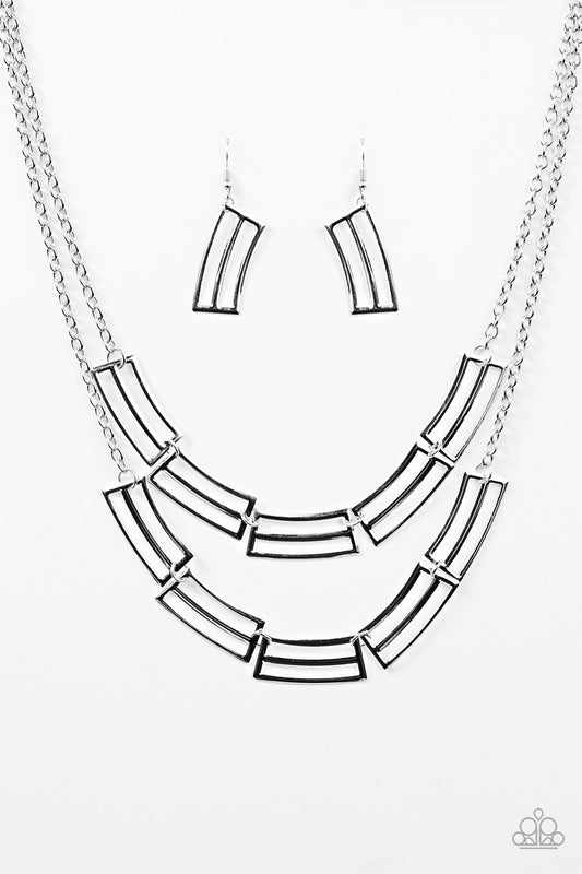 Right On Track - Silver Necklace