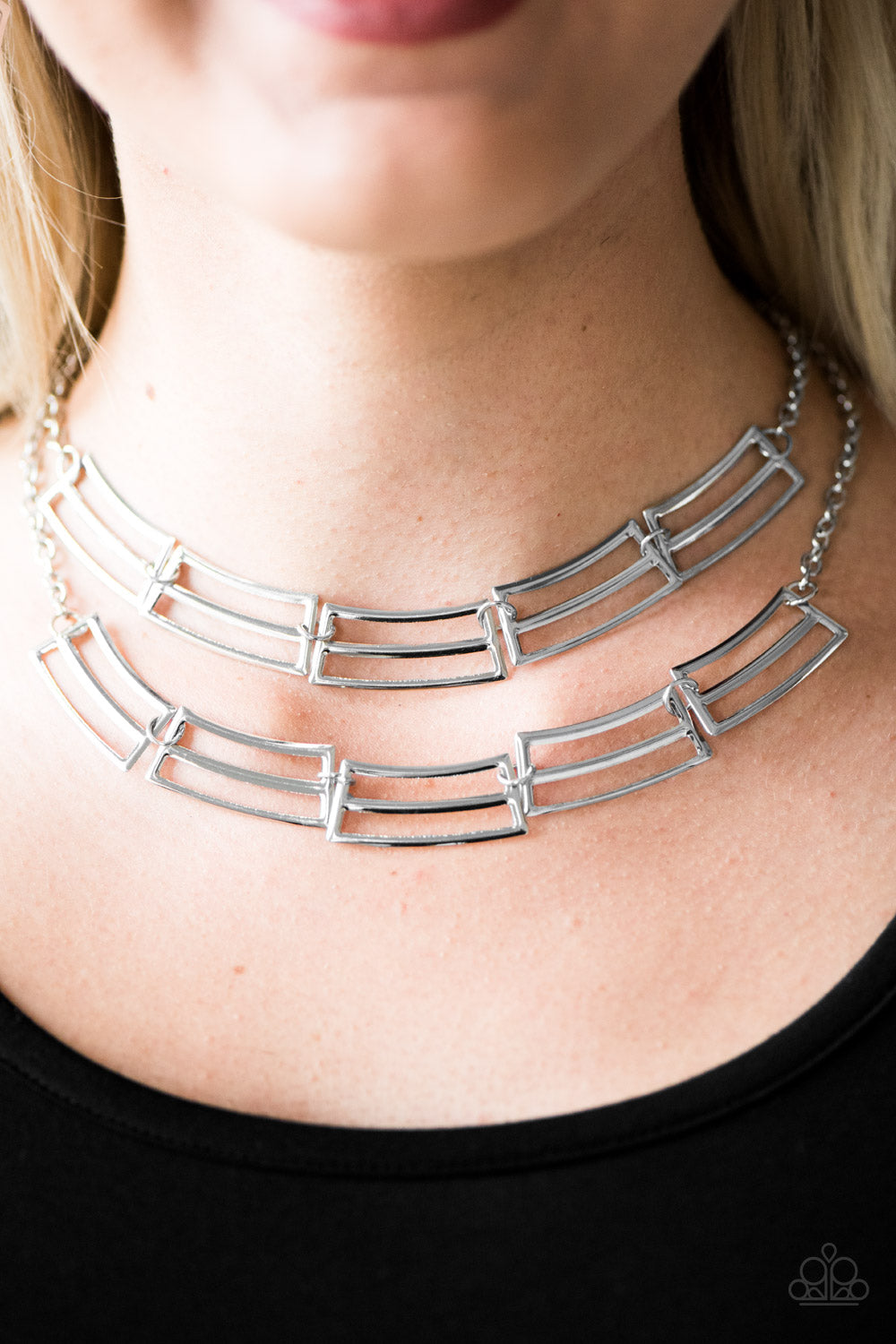 Right On Track - Silver Necklace