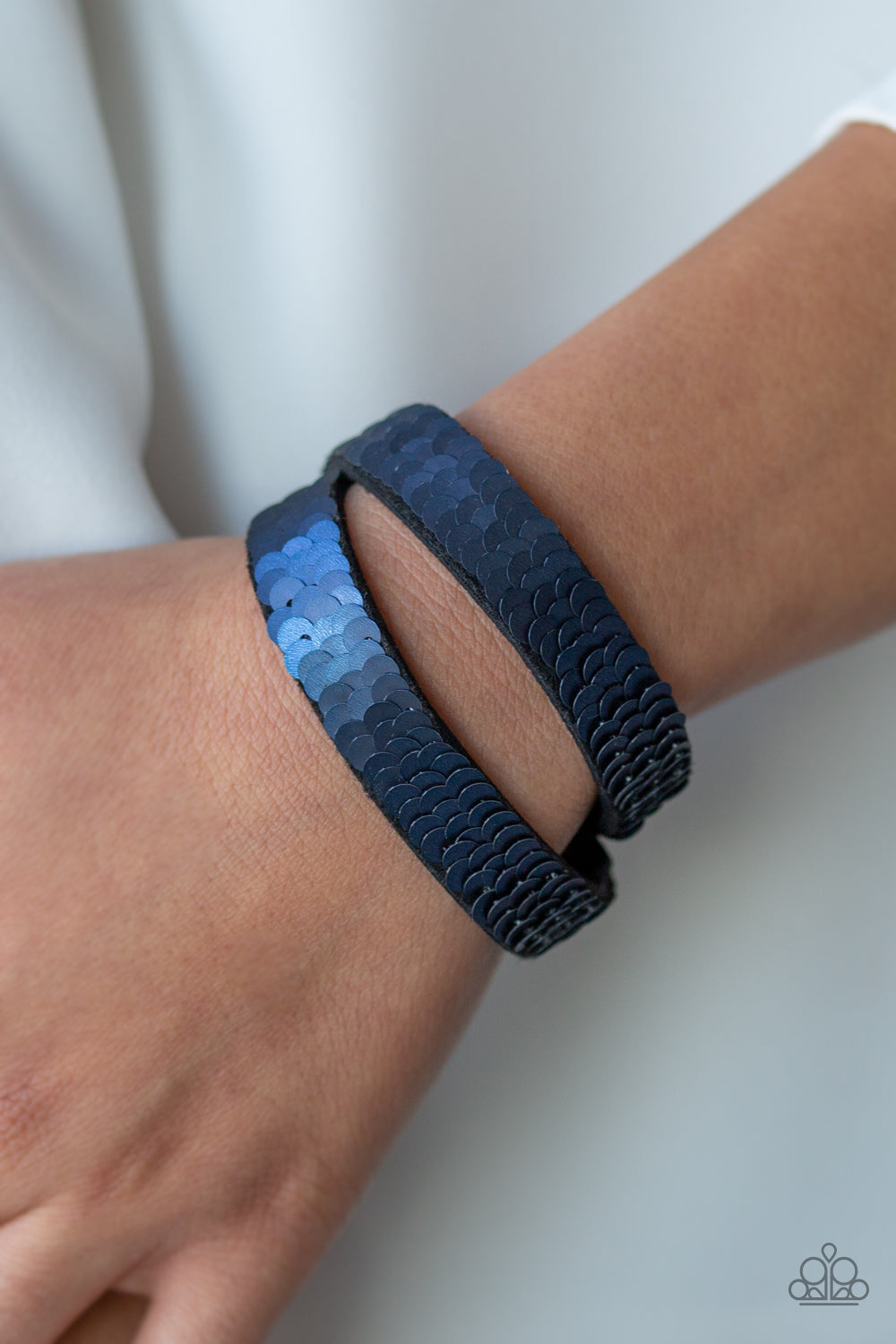 Under The Sequins - Blue Paparazzi Bracelet