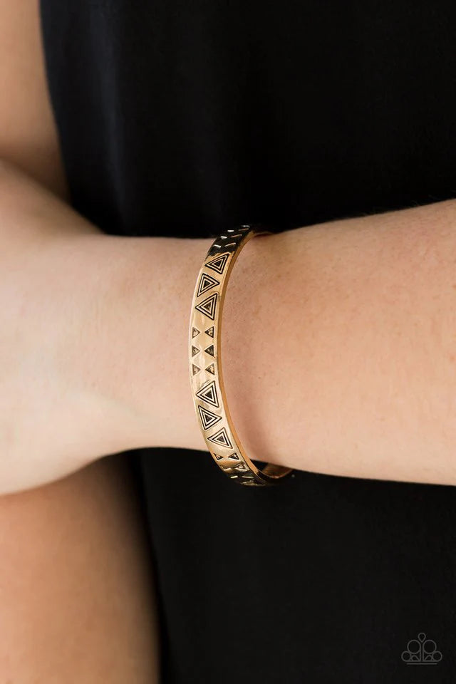 Fox In The Henhouse - Gold Paparazzi Bracelet