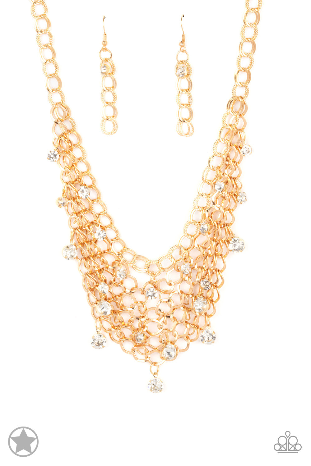 Fishing for Compliments - Gold Paparazzi Necklace