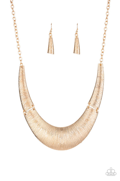 Feast or Famine - Gold Paparazzi Necklace