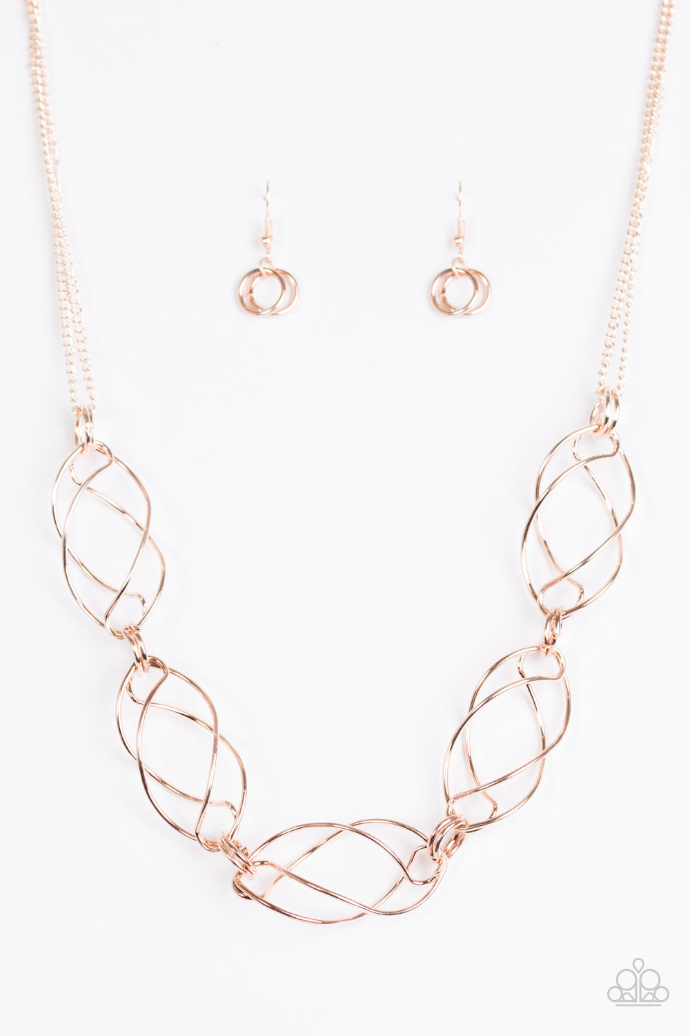 Burst Into Flames - Rose Gold Necklace