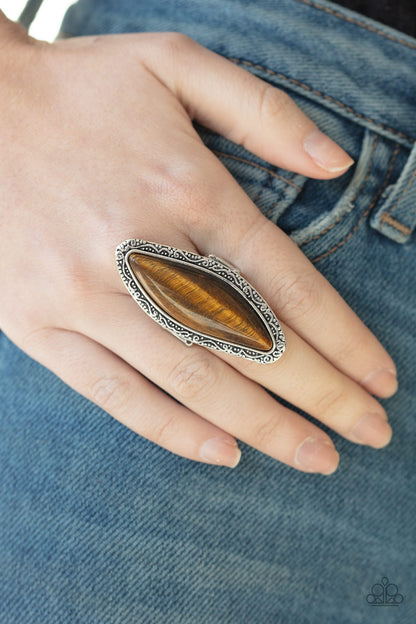 Mineral Mine - Brown Paparazzi Ring
