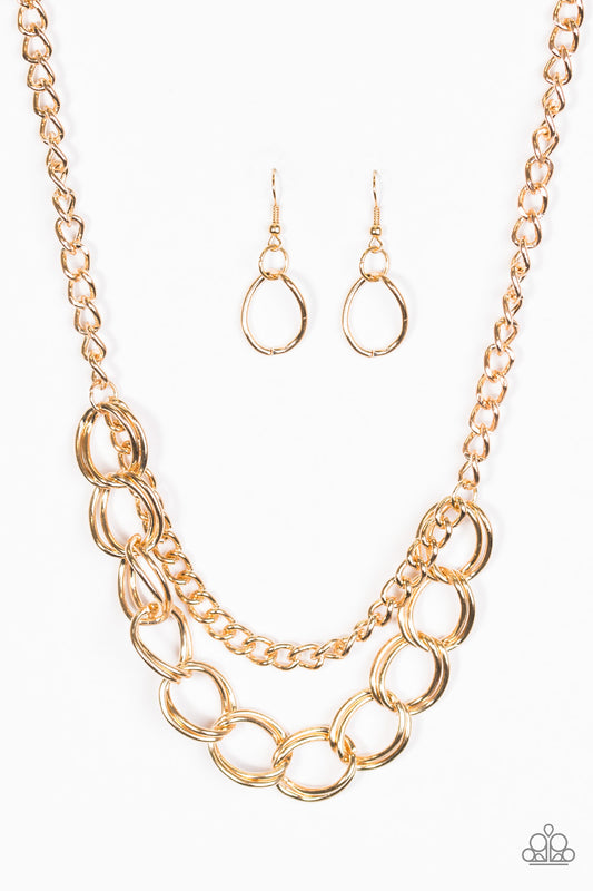 Top Boss - Gold Paparazzi Necklace