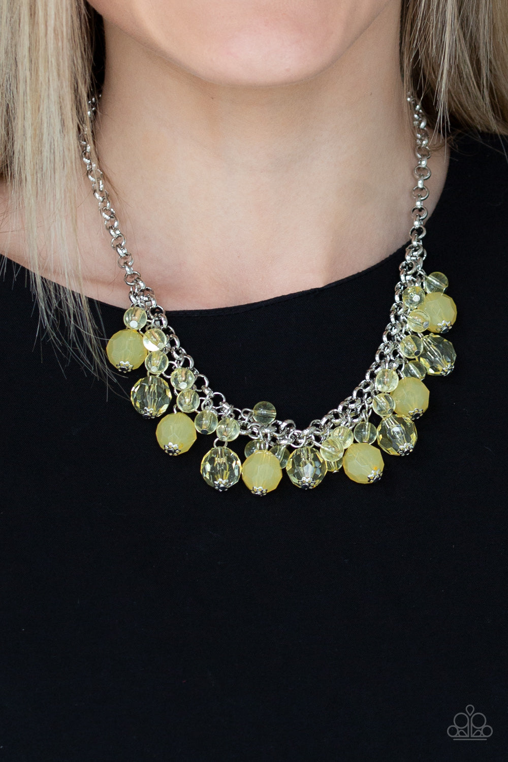 Fiesta Fabulous - Yellow Necklace