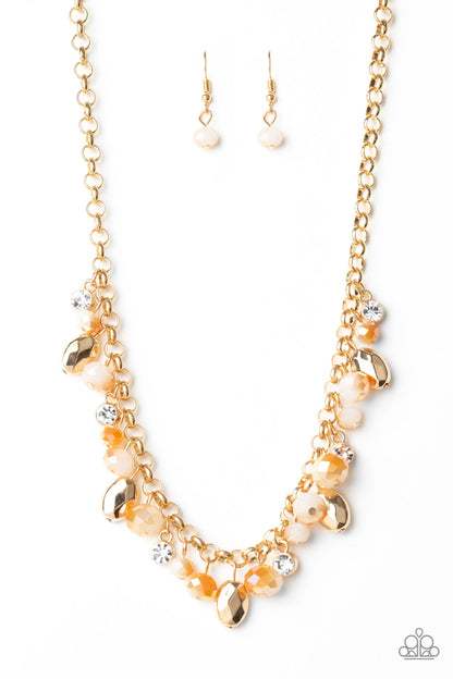 Downstage Dazzle - Gold Paparazzi Necklace