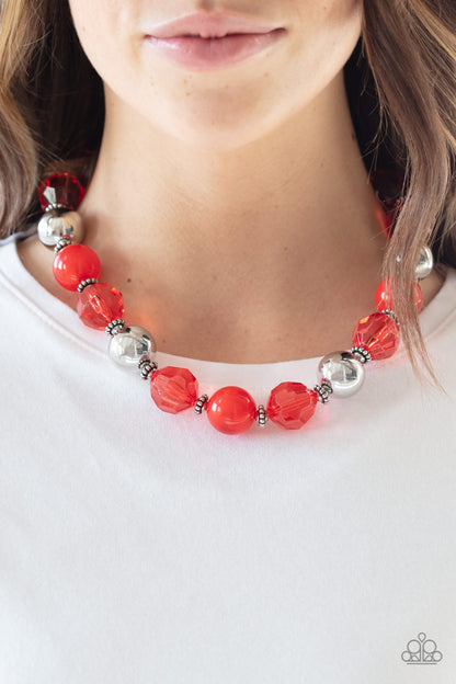 Very Voluminous - Red Necklace