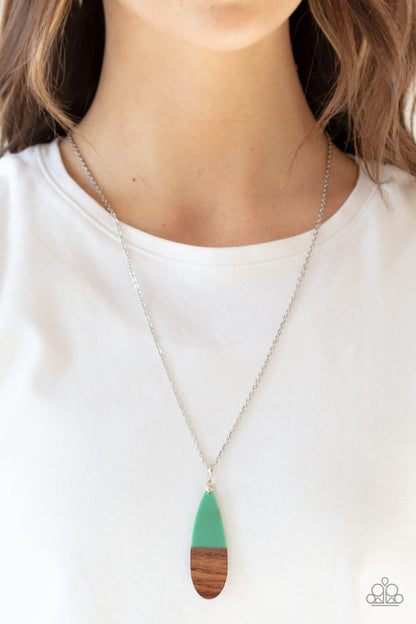 Going Overboard - Green Necklace