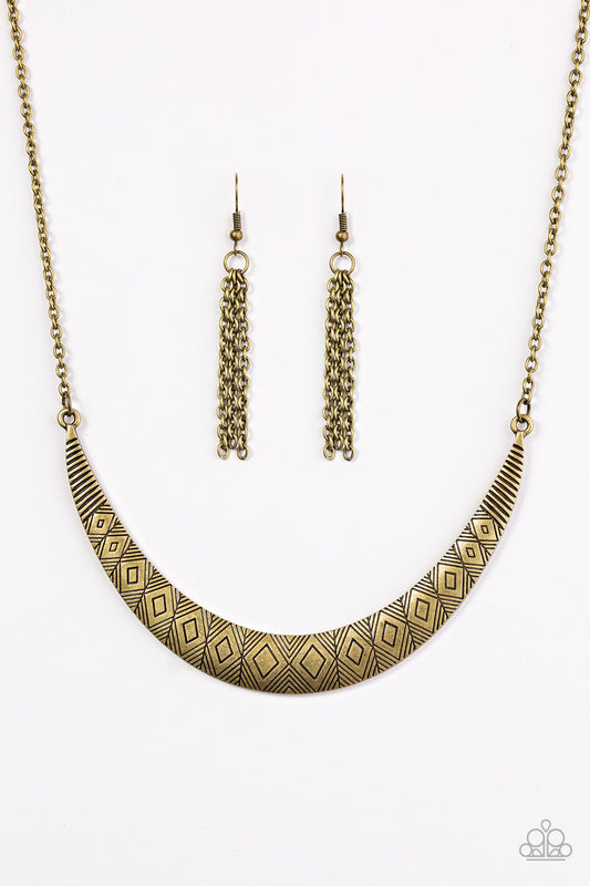 Going So MOON? - Brass Necklace