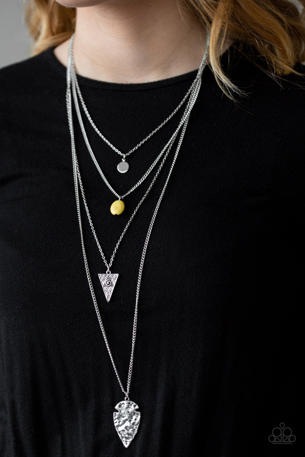 Grounded In ARTIFACT - Yellow Paparazzi Necklace