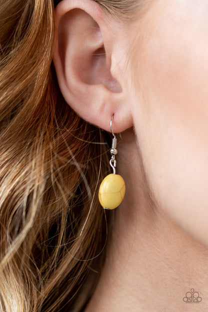Grounded In ARTIFACT - Yellow Paparazzi Necklace
