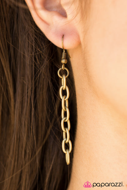 Keep It Under Lock - Brass Necklace