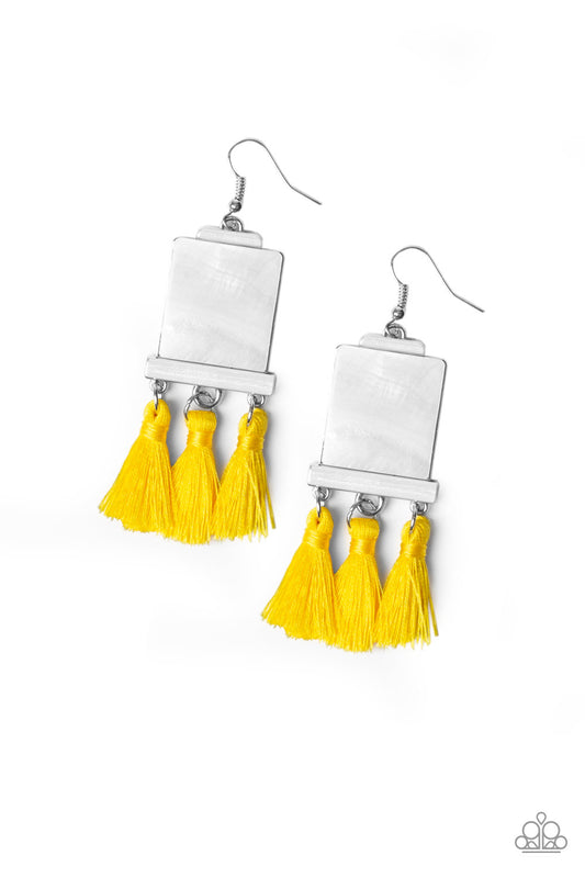 Tassel Retreat - Yellow Earring