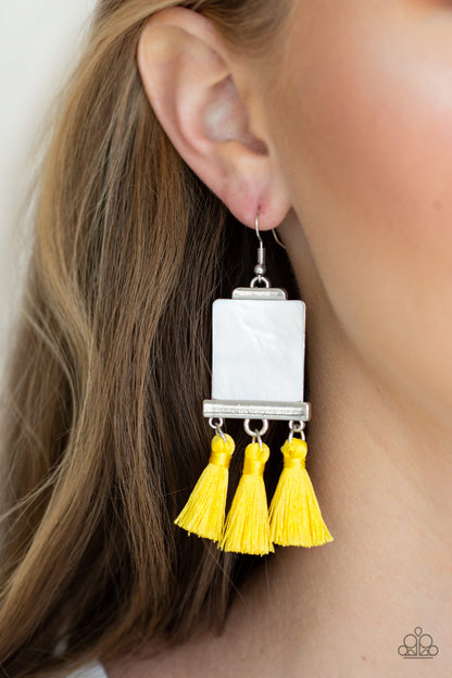Tassel Retreat - Yellow Earring